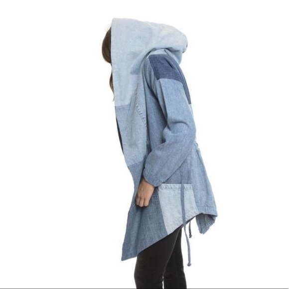 Free people x PRPS Goods Streetwear Oversized Japanese Denim Jacket Gorpcore - Picture 2 of 14